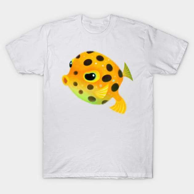 Yellow Boxfish T-Shirt by pikaole